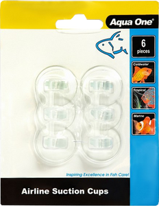 AQUA ONE AIRLINE SUCTION CUPS 6 PACK