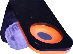 Neon Orange + Black Acrylic Frag Rack - The Frag Shed