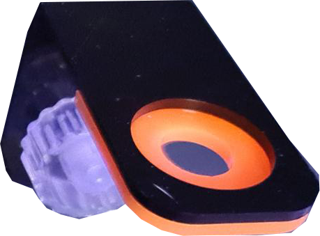 Neon Orange + Black Acrylic Frag Rack - The Frag Shed
