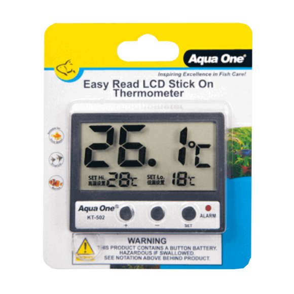 AQUA ONE LCD STICK ON THERMOMETER